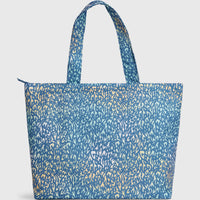 Coastal Print Tote Bag | Yellow Animal Blur