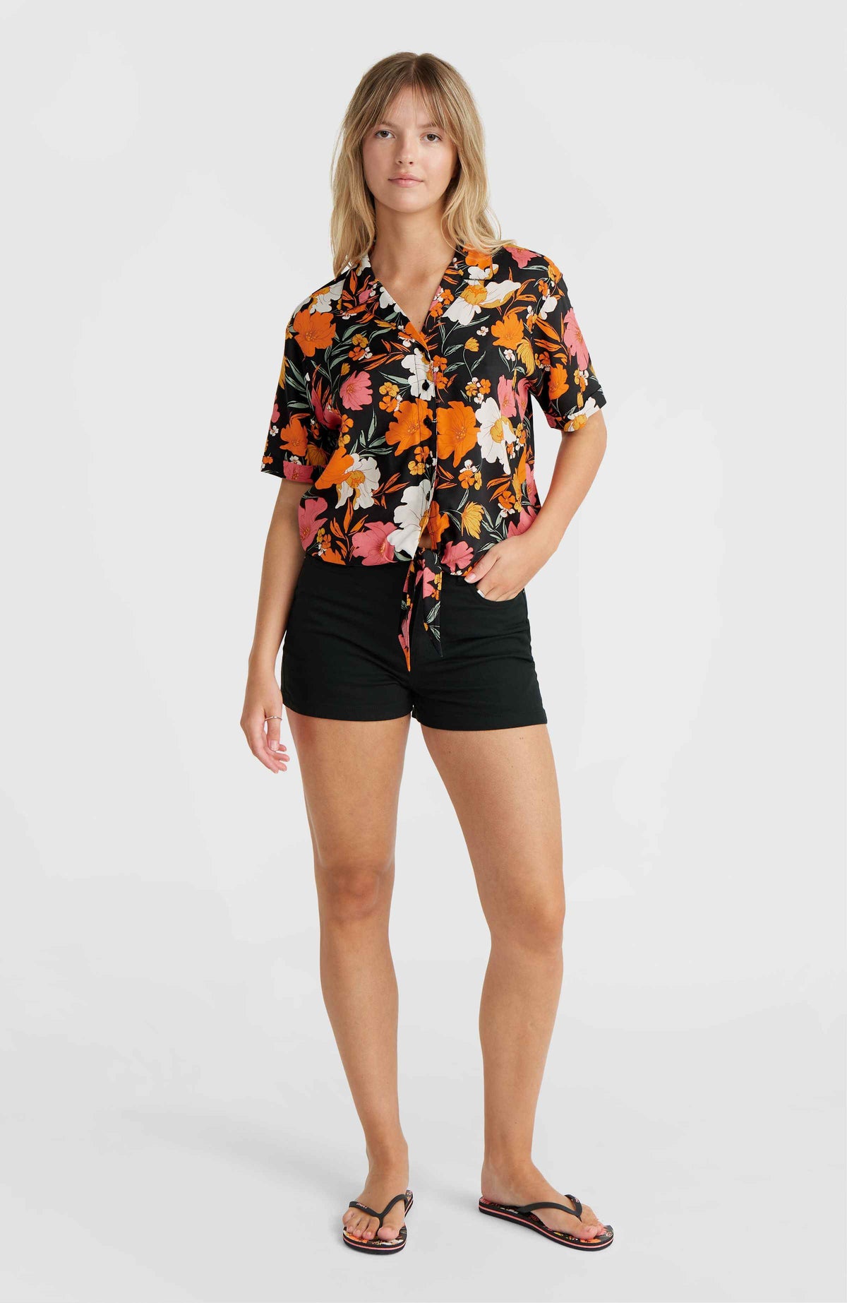 Cali Beach Bluse | Black Bluemchen