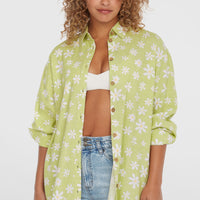 Beach Vintage Longbluse | Green Daisyline