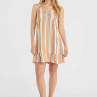 Malu Beach Kleid | Orange Multistripe