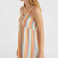 Malu Beach Kleid | Orange Multistripe