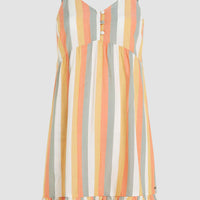 Malu Beach Kleid | Orange Multistripe