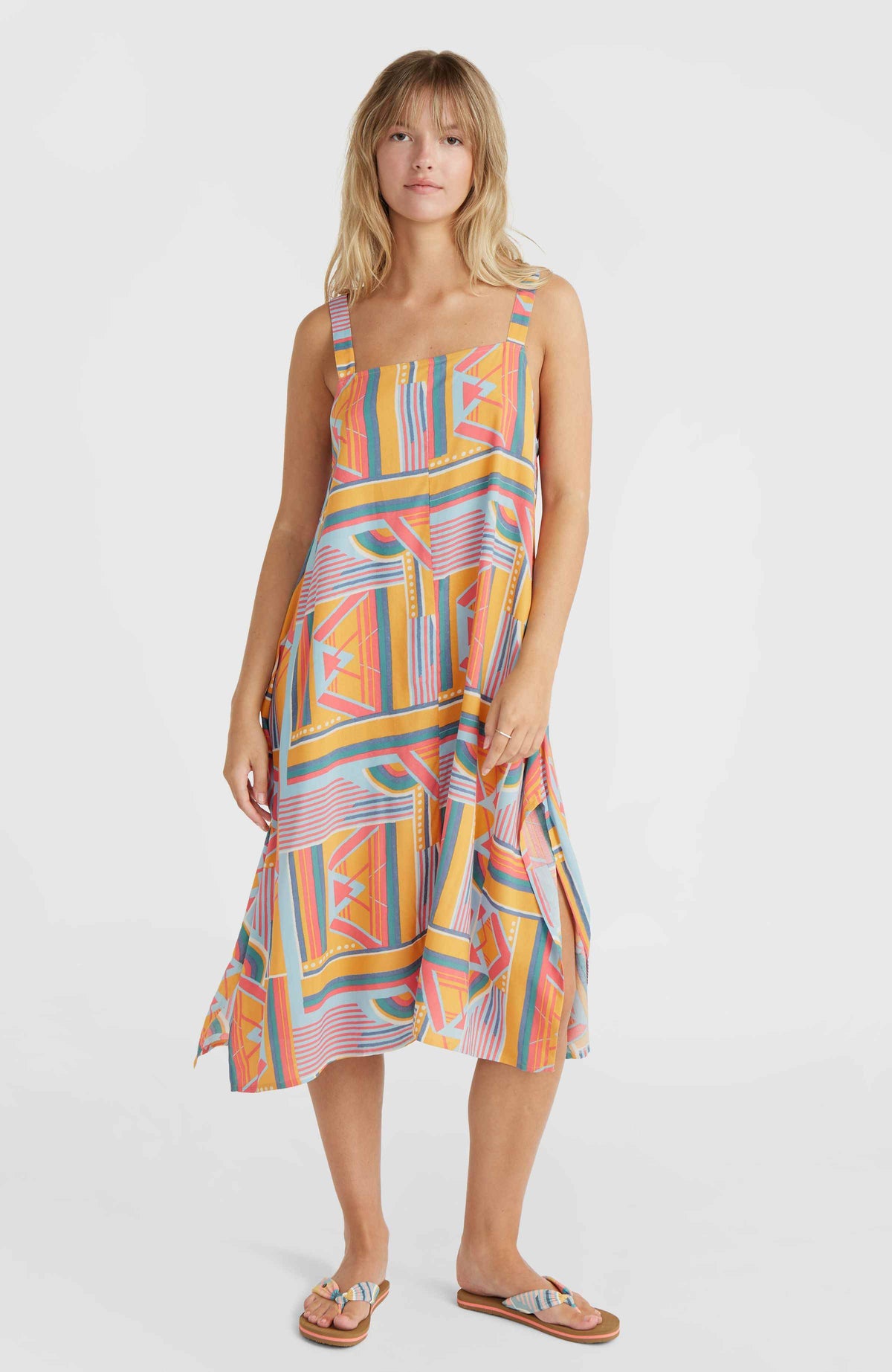 Miranda Women of the Wave Kleid | Yellow Art Geo