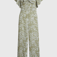 Kesia Jumpsuit | Green Textured Jungle