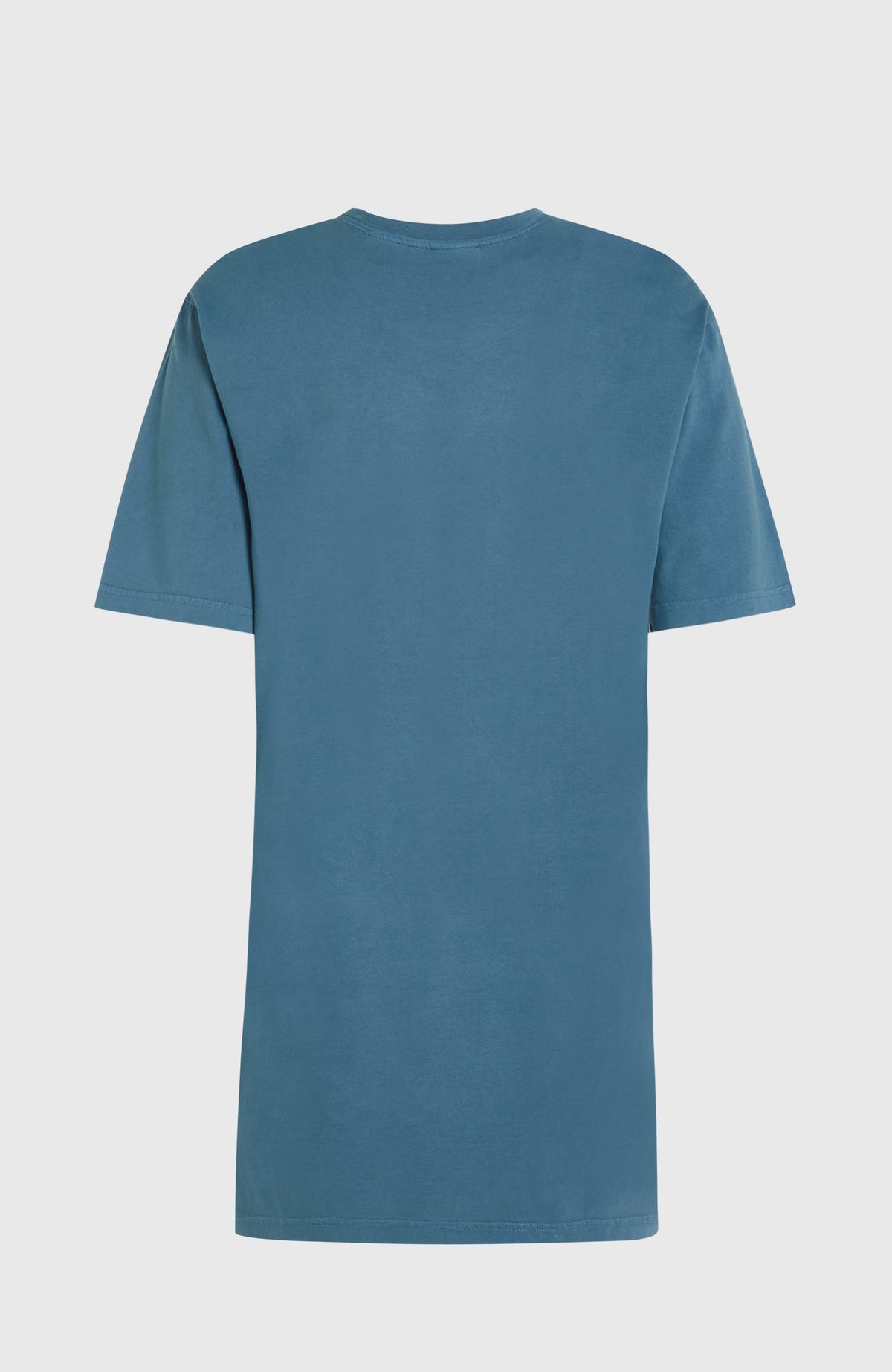 Beach Vintage T-Shirt-Kleid für Damen, blau, unifarbene Ansicht, freigestellt von hinten
