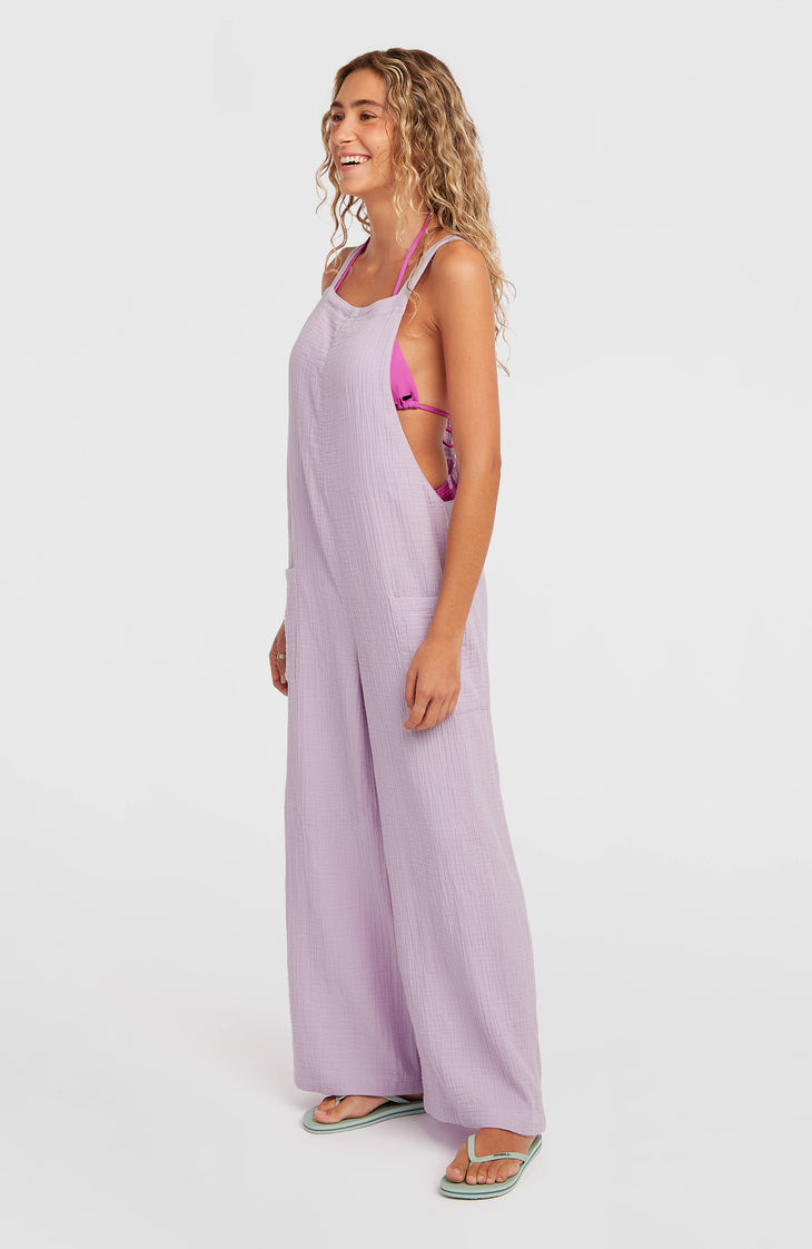 Strukturierte Brenda Latzhose | Pale Lavender