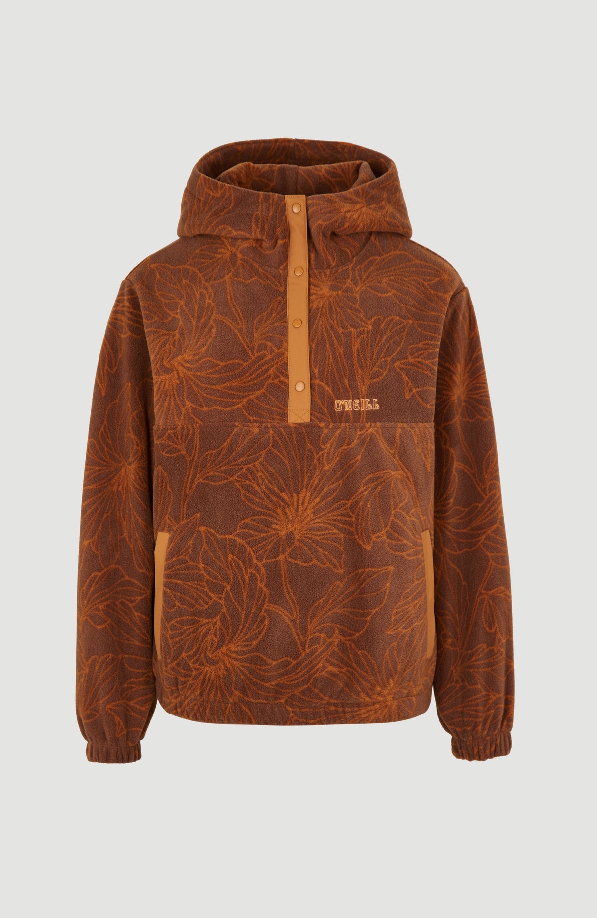 brown fleece hoodie