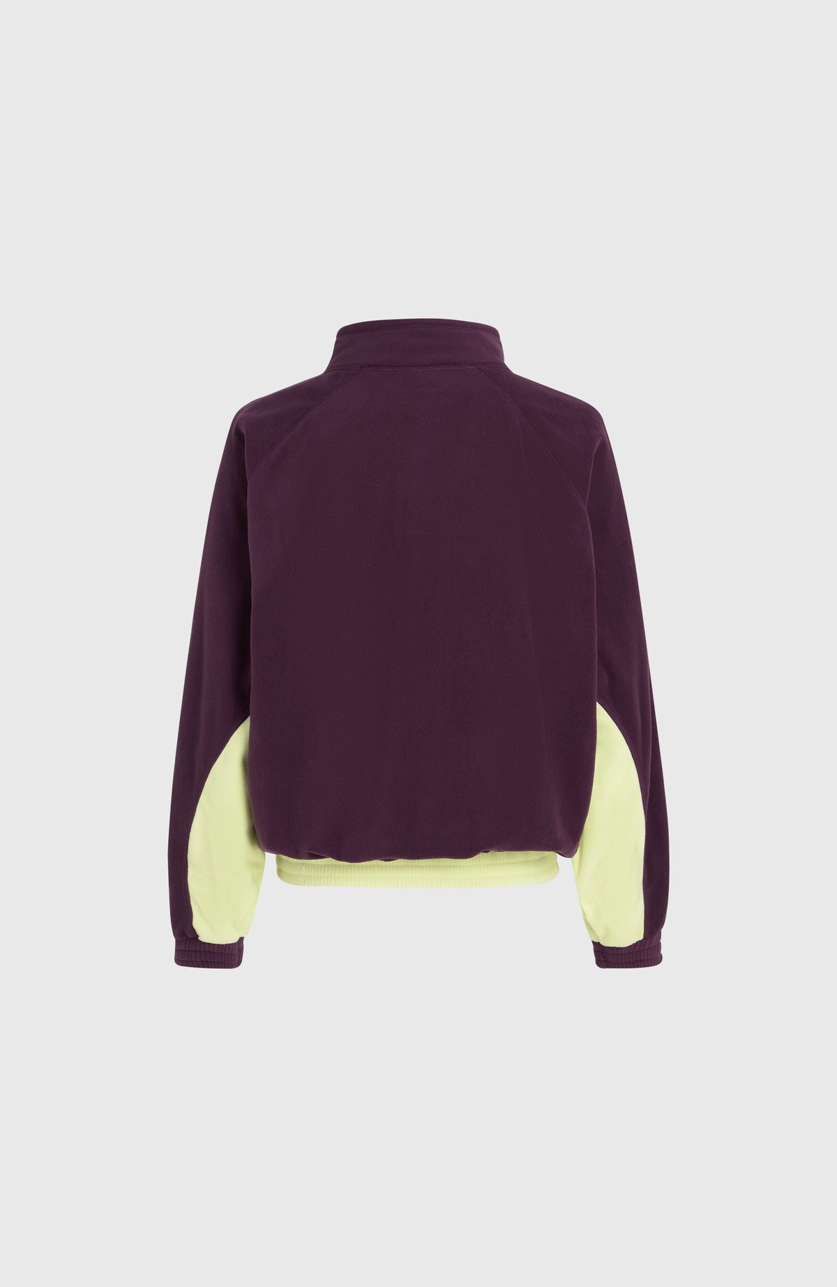 O'Riginals Polartec® 100 Fleecepullover mit Halbreißverschluss | Aubergine Colour Block