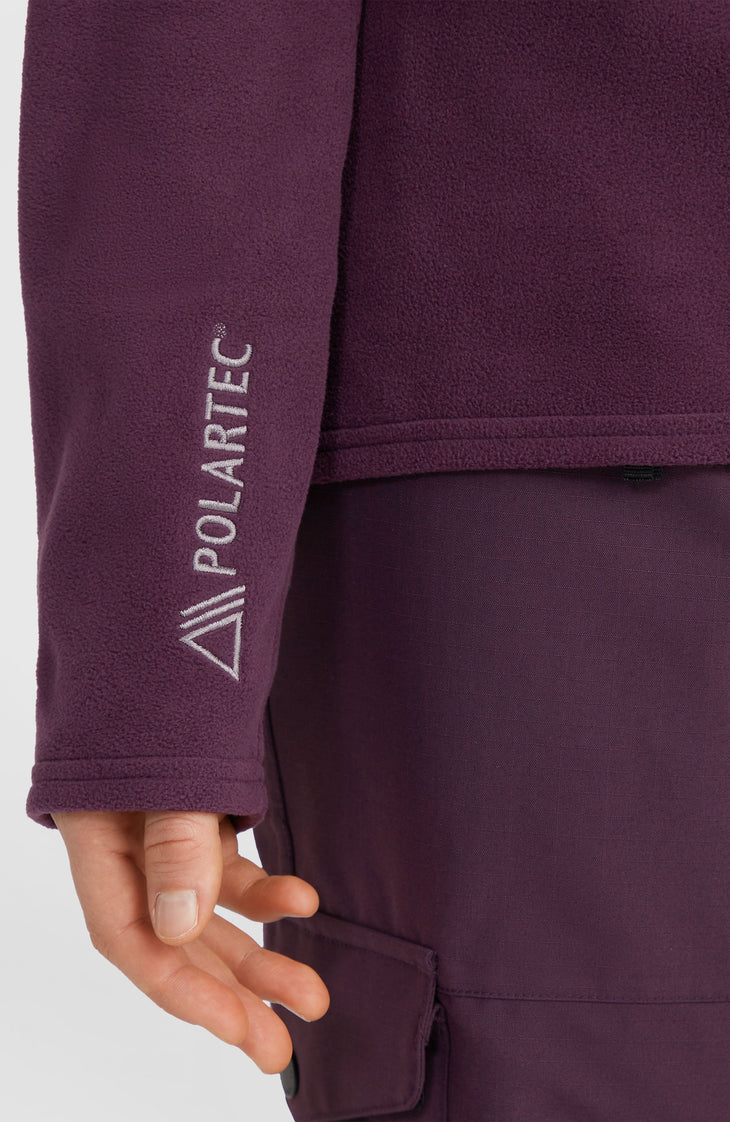 Jack's Polartec® 100 Fleecejacke mit Reißverschluss | Aubergine