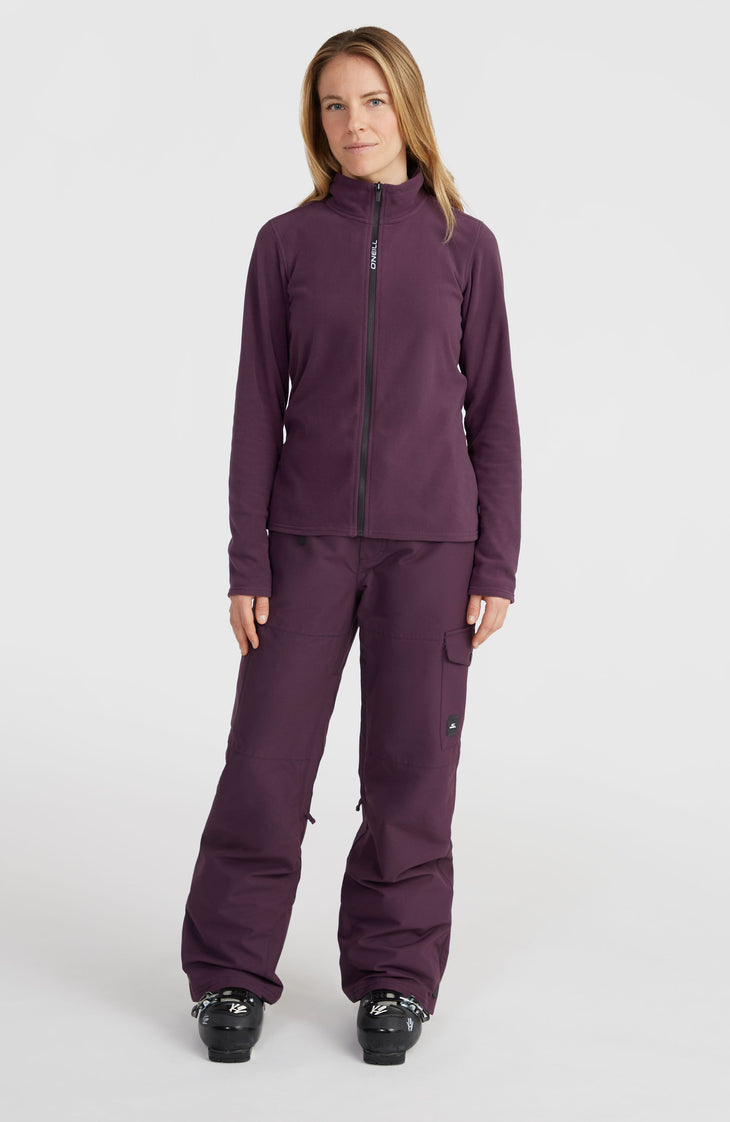 Jack's Polartec® 100 Fleecejacke mit Reißverschluss | Aubergine