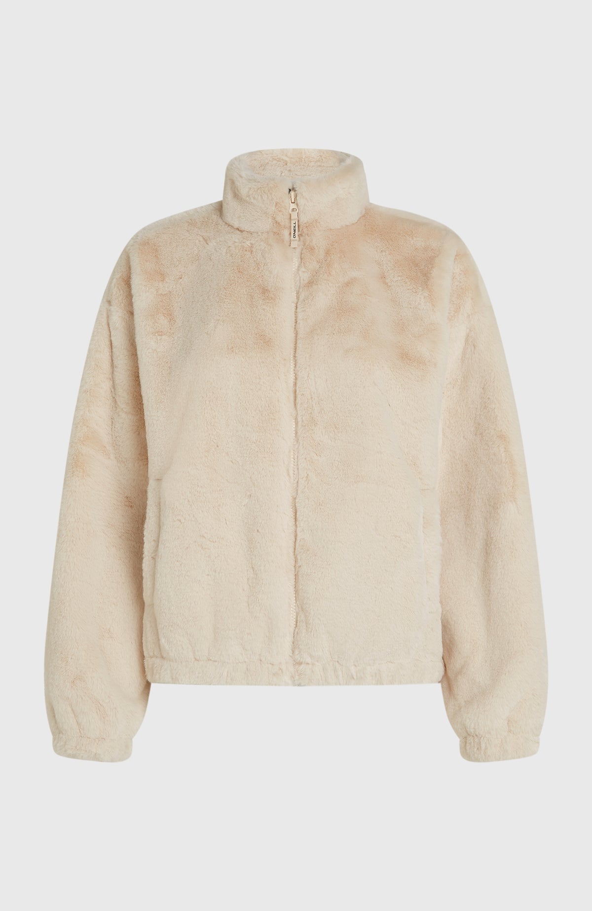 FWC'Cruz Faux Fur Fleecejacke für Damen, beige, freigestellt von vorne
