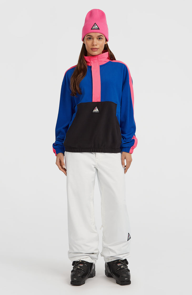 FWC'Play Polartec® Fleecepullover mit Halbreißverschluss | Active Blue Colour Block