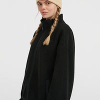 Flauschige Must-Have Fleecejacke mit Reißverschluss | Black Out