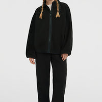 Flauschige Must-Have Fleecejacke mit Reißverschluss | Black Out