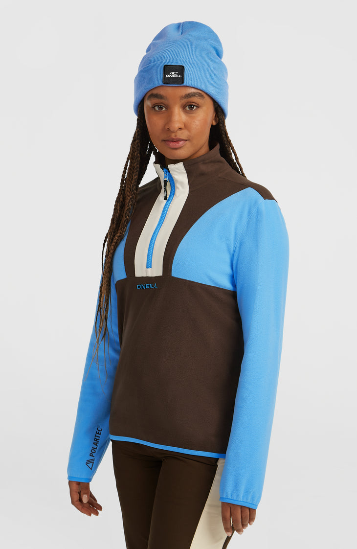 FWC'Cruz Triple Polartec® Fleecepullover mit Halbreißverschluss | Blue Poppy Colour Block