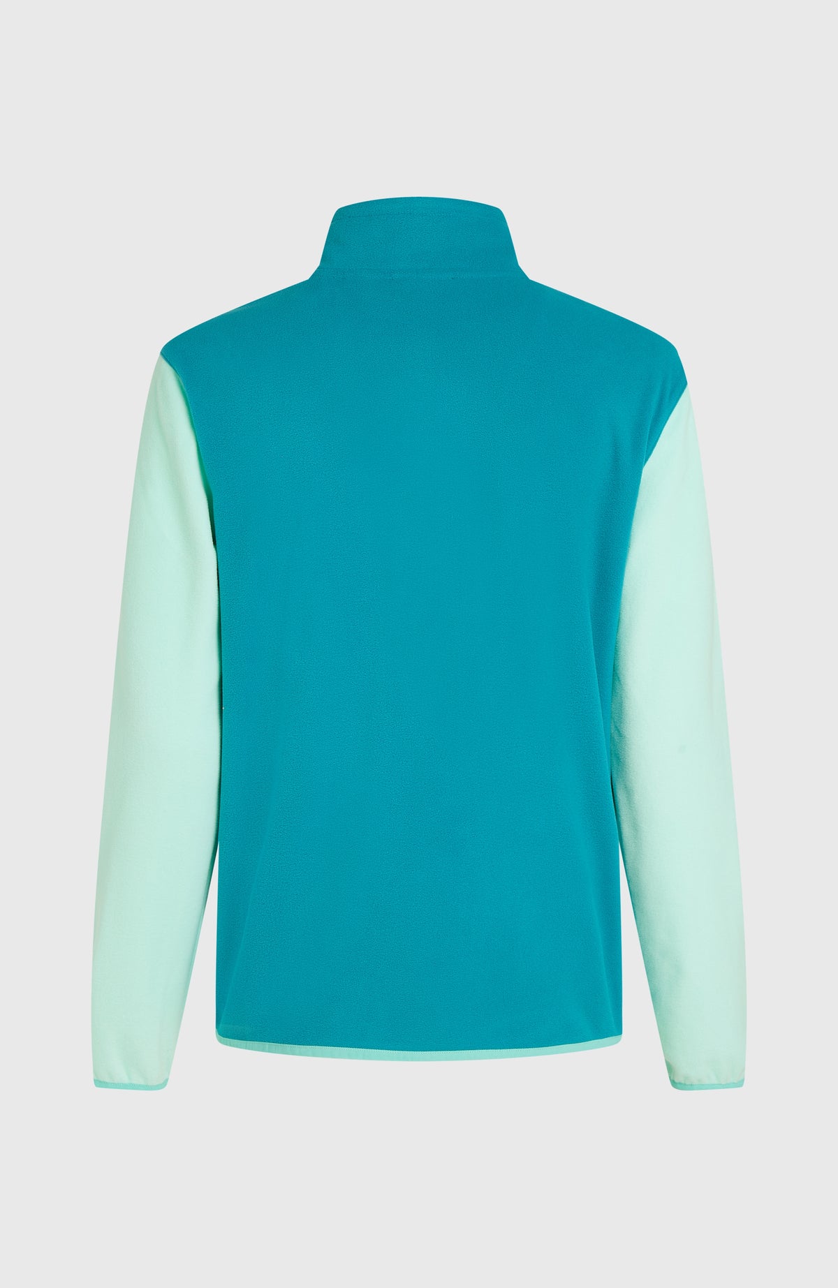 FWC'Cruz Triple Fleecepullover für Damen, grün, freigestellt von hinten mit elastisch eingefasstem Saum