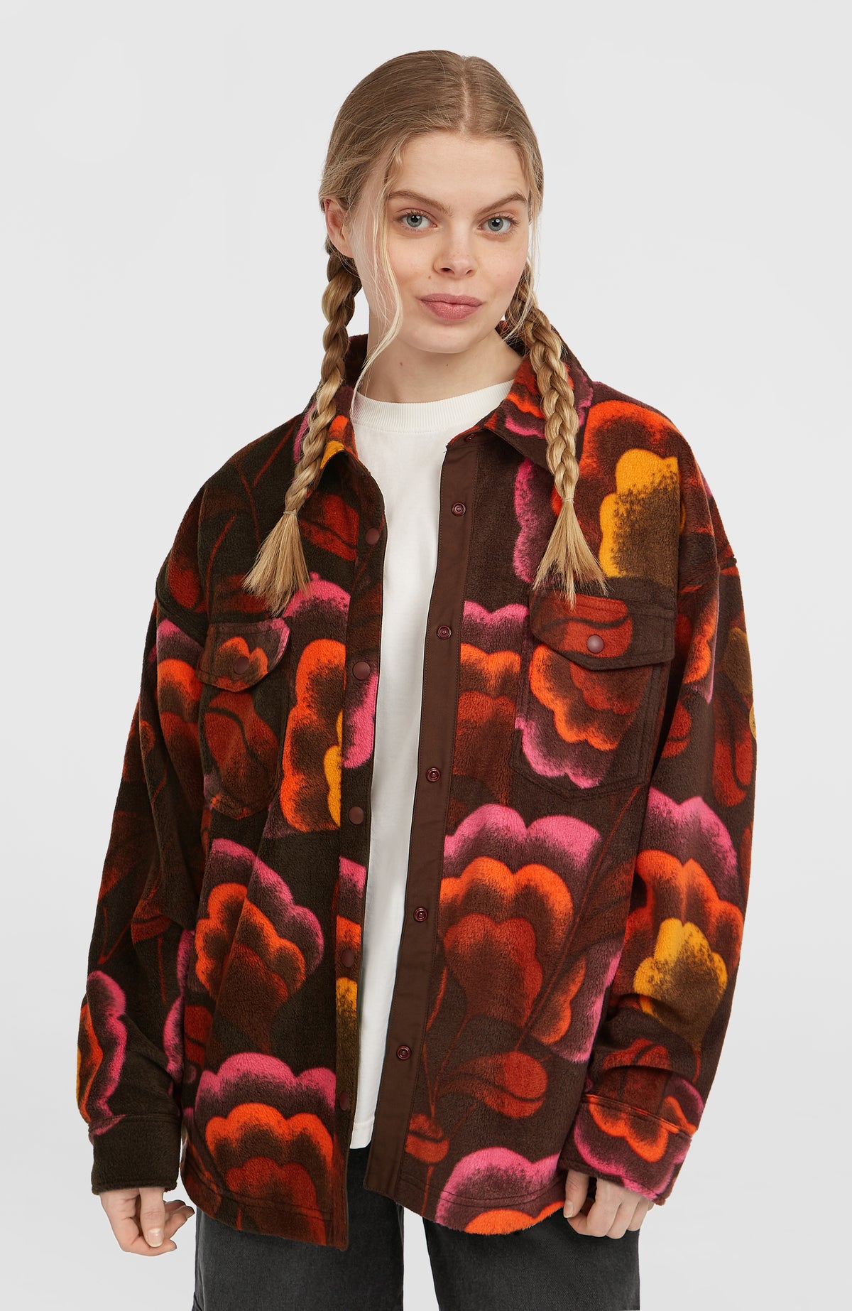 O'Riginals Superfleece Hemd | Brown Originals Flower
