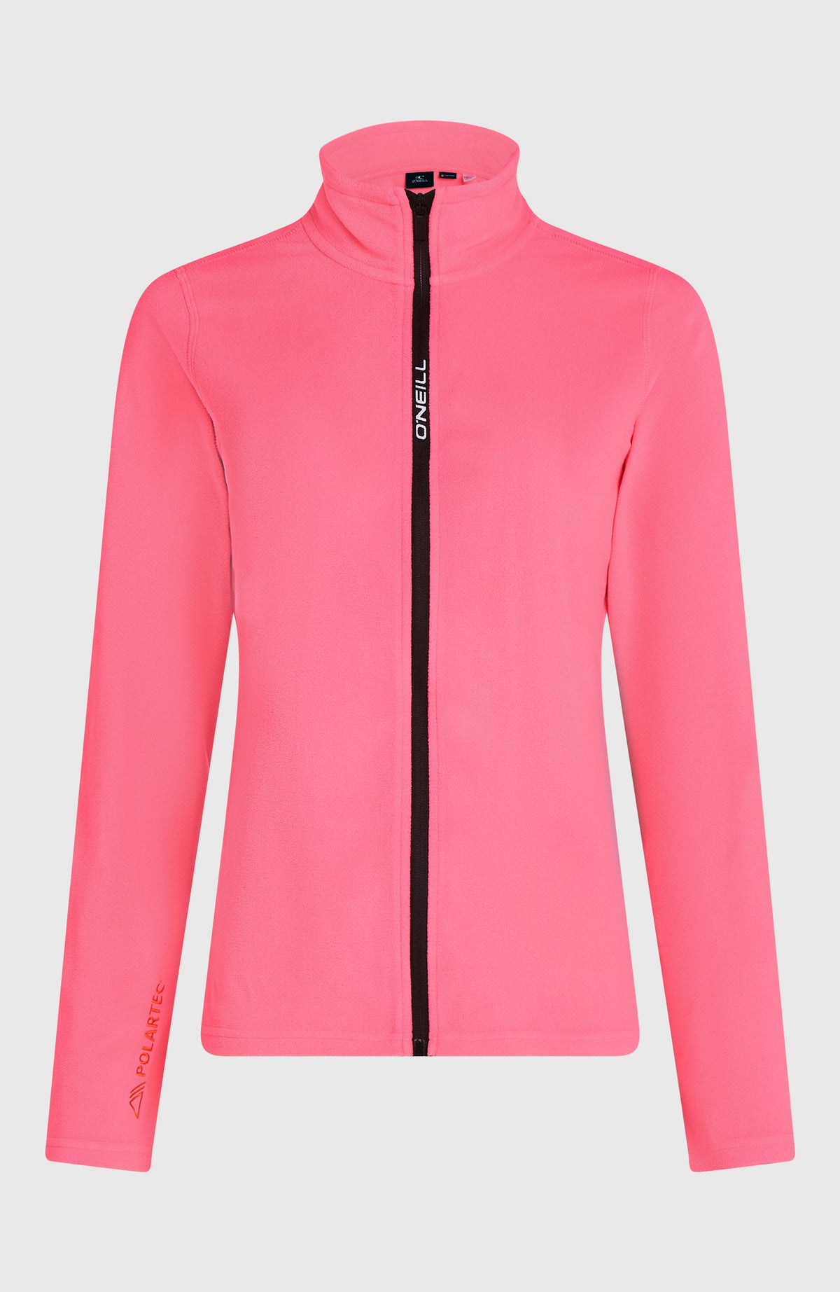 FWC'Cruz Jack's Fleecejacke für Damen, pink, freigestellt von vorne mit durchgehendem Reißverschluss