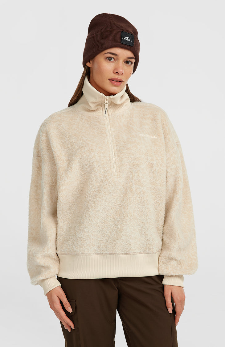 Must-Have Fleecepullover mit Halbreißverschluss | Macaron Animalica