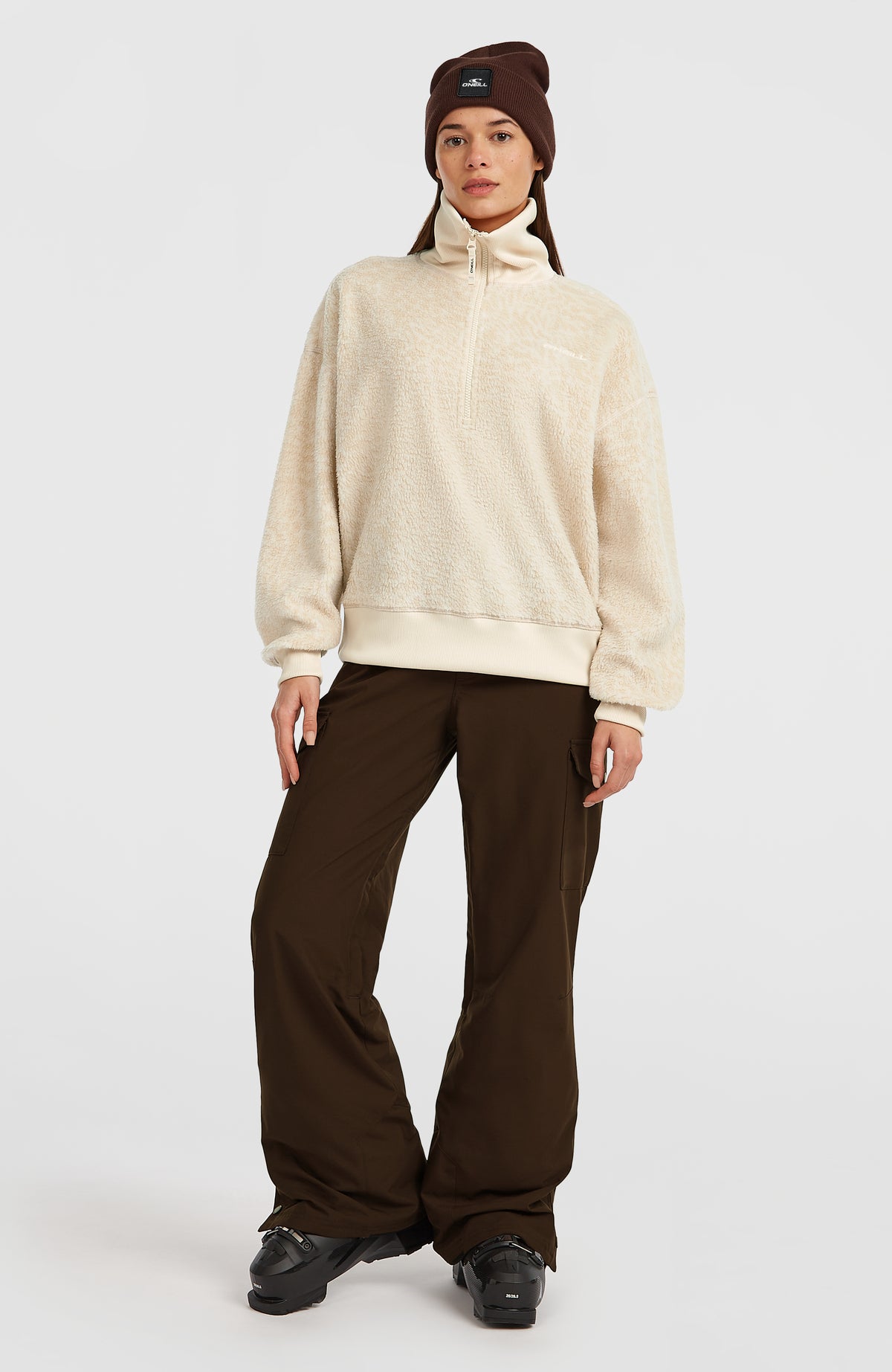 Must-Have Fleecepullover mit Halbreißverschluss | Macaron Animalica