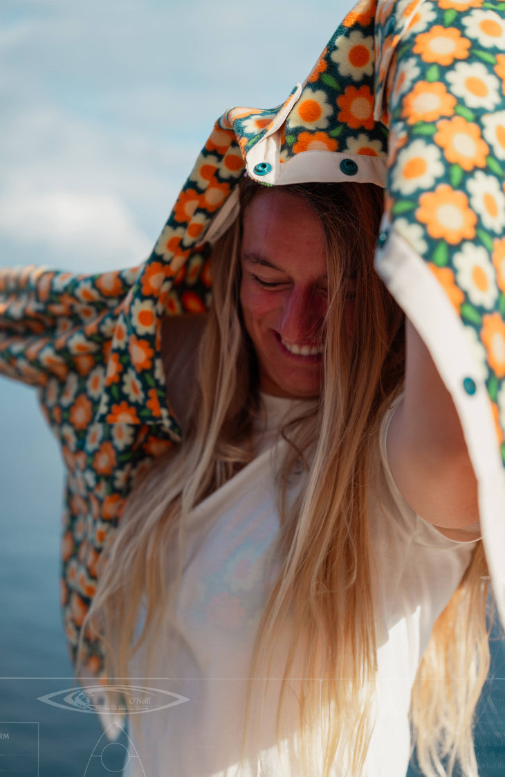 O'Riginals Superfleece Hemd | Green Retro Flower