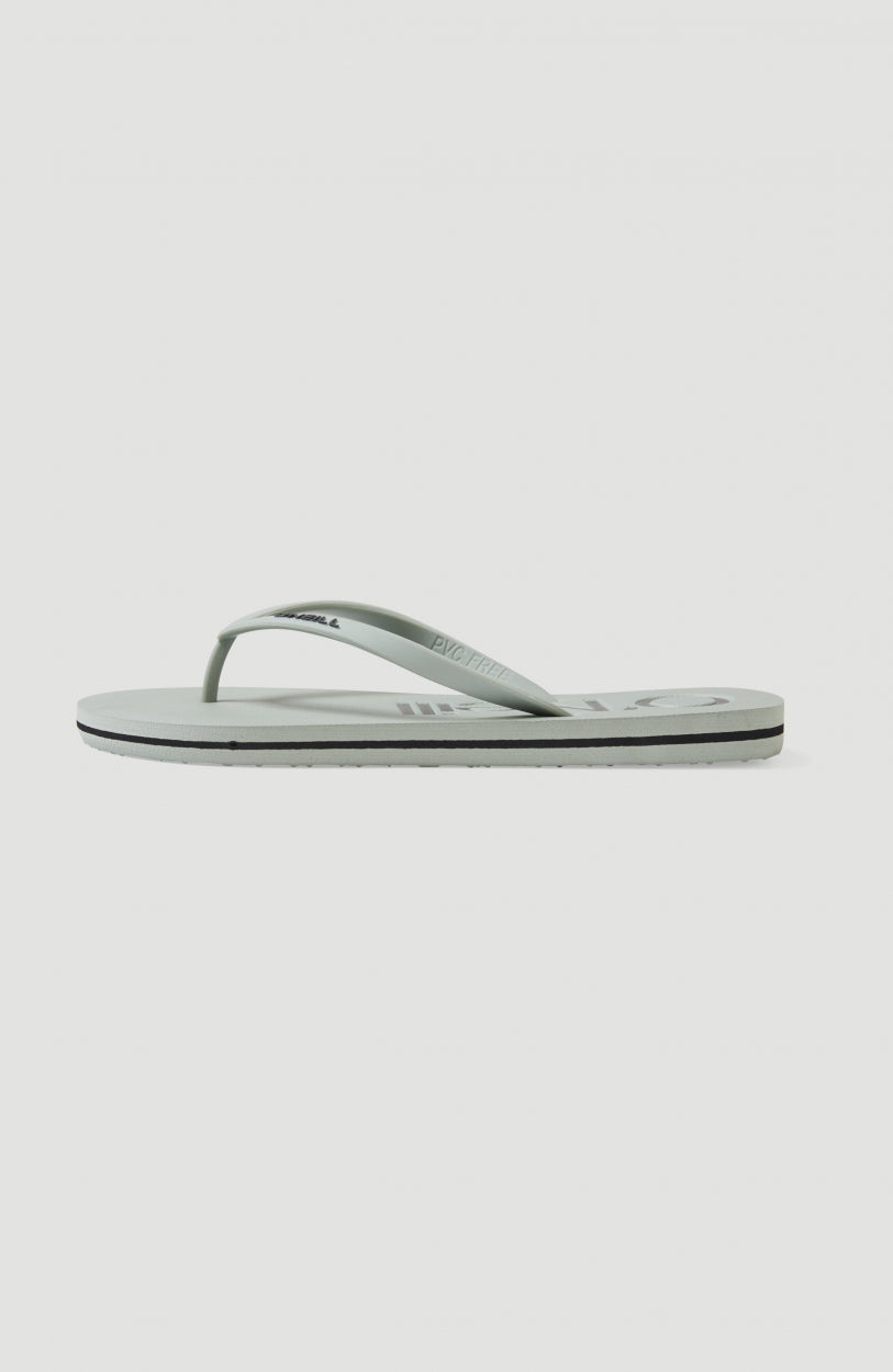 Profile Logo Sandalen für Damen, grün, Seitenansicht mit sichtbarer Sohlenschicht
