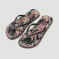 Profile Graphic Sandalen | Black Tropical Flower