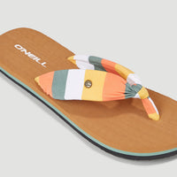 Ditsy Sun BLOOM™ Sandalen | Orange Multistripe