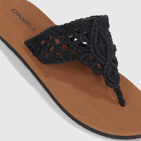 Ditsy Crochet Sandalen | Black Out