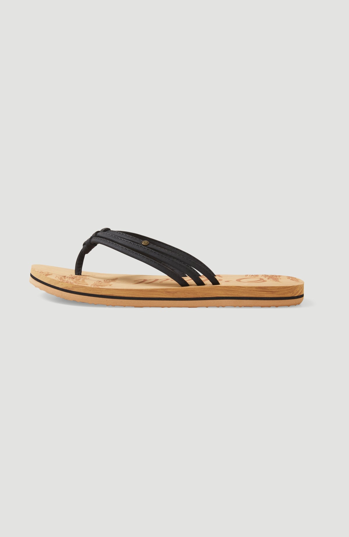 Ditsy Sandalen für Damen, schwarz, freigestellt von der Seite