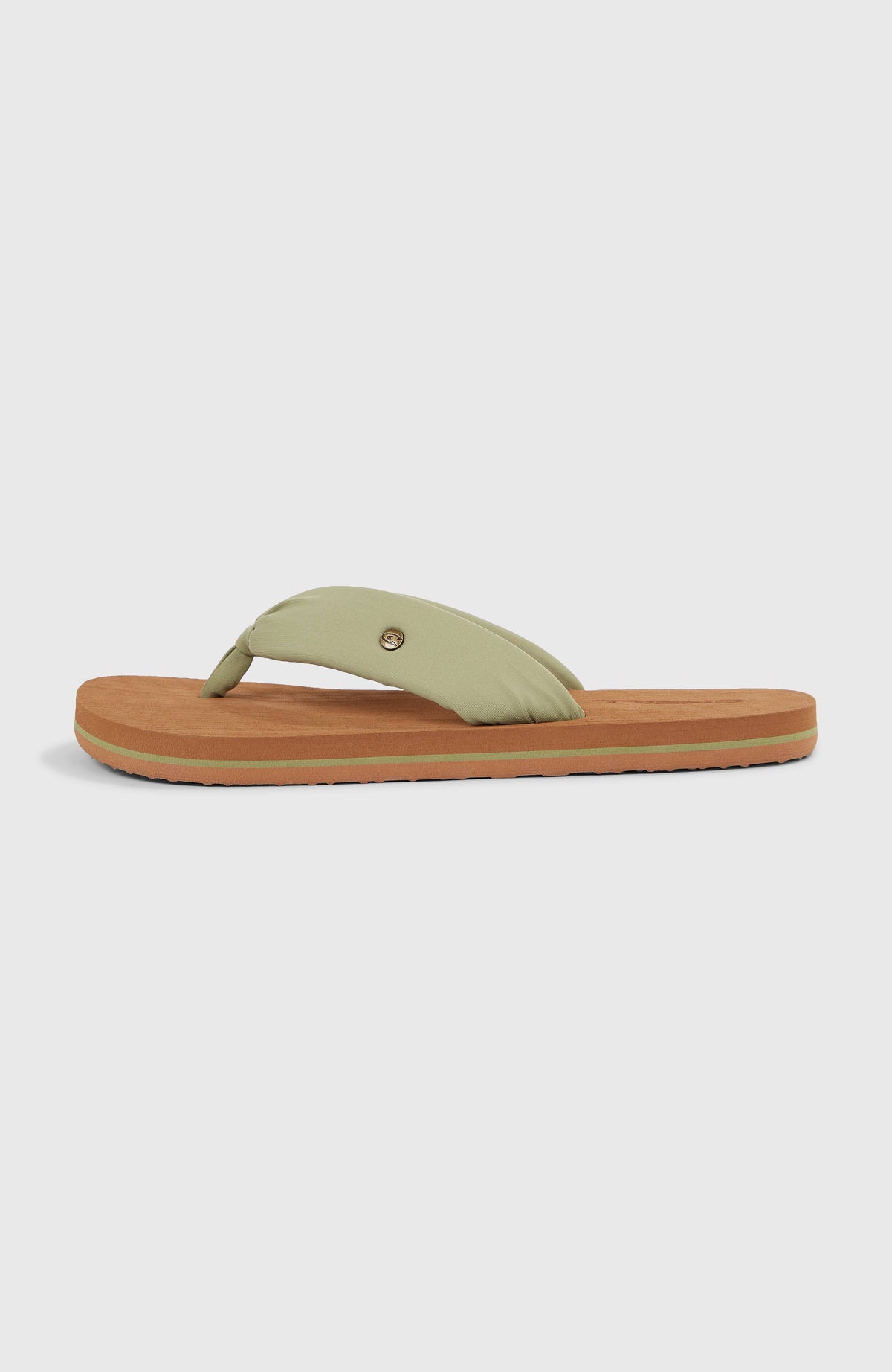 Ditsy Sun Sandalen für Damen, grün, freigestellt von der Seite