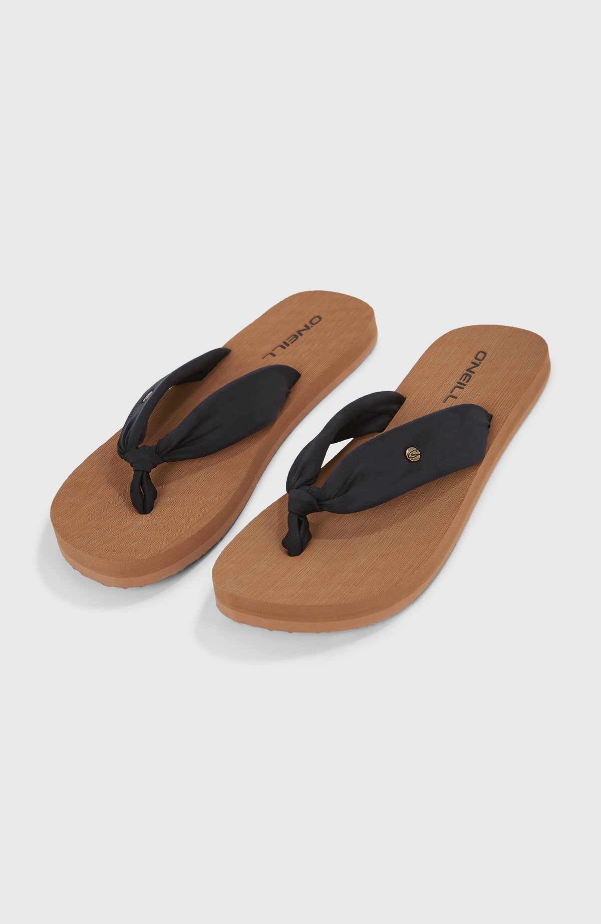 O'Neill Ditsy Sun Sandalen für Damen, schwarz, freigestellt von schräg oben