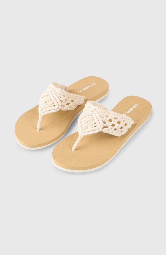 Ditsy Crochet Sandalen | Snow White
