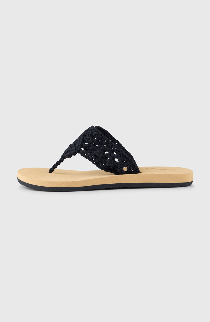 Ditsy Crochet Sandalen | Black Out
