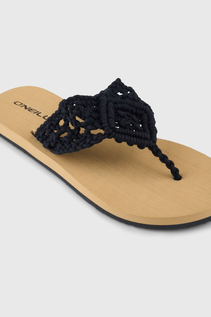 Ditsy Crochet Sandalen | Black Out