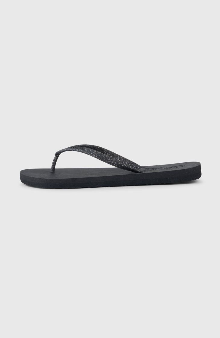 Profile Glitter Sandalen | Black Out