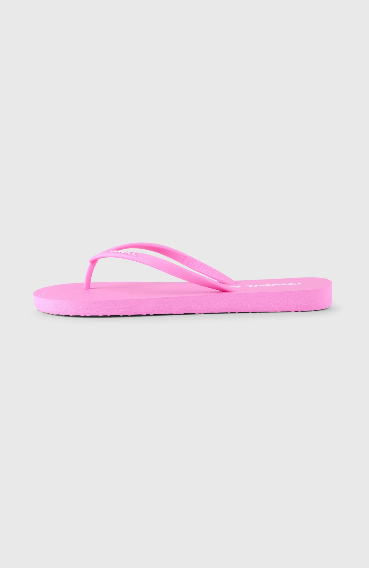 Profile Small Logo Sandalen für Damen, lila, freigestellt in der Seitenansicht mit Zehentrenner