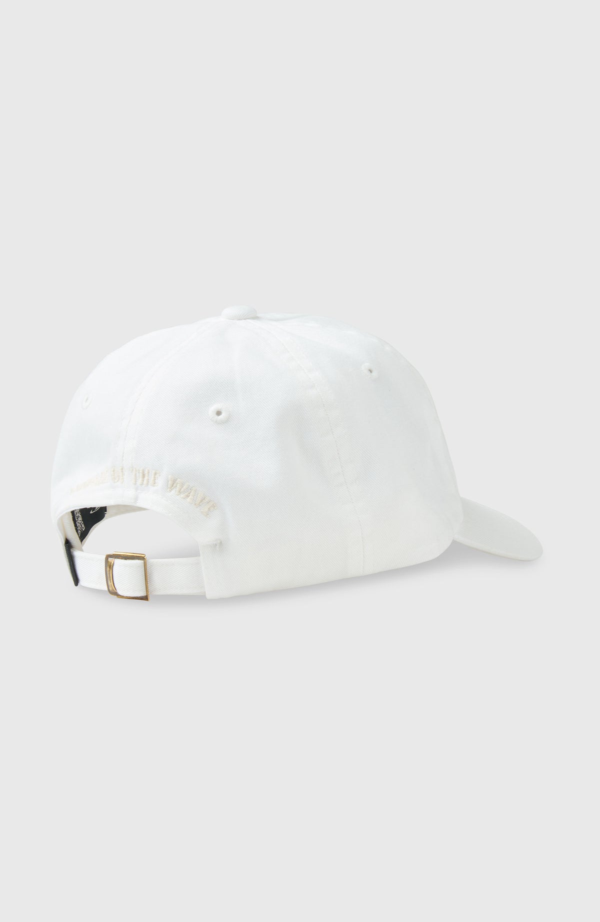 Women of the Wave Cap für Damen, weiß, Rückansicht mit verstellbarem Riemen und Schnalle