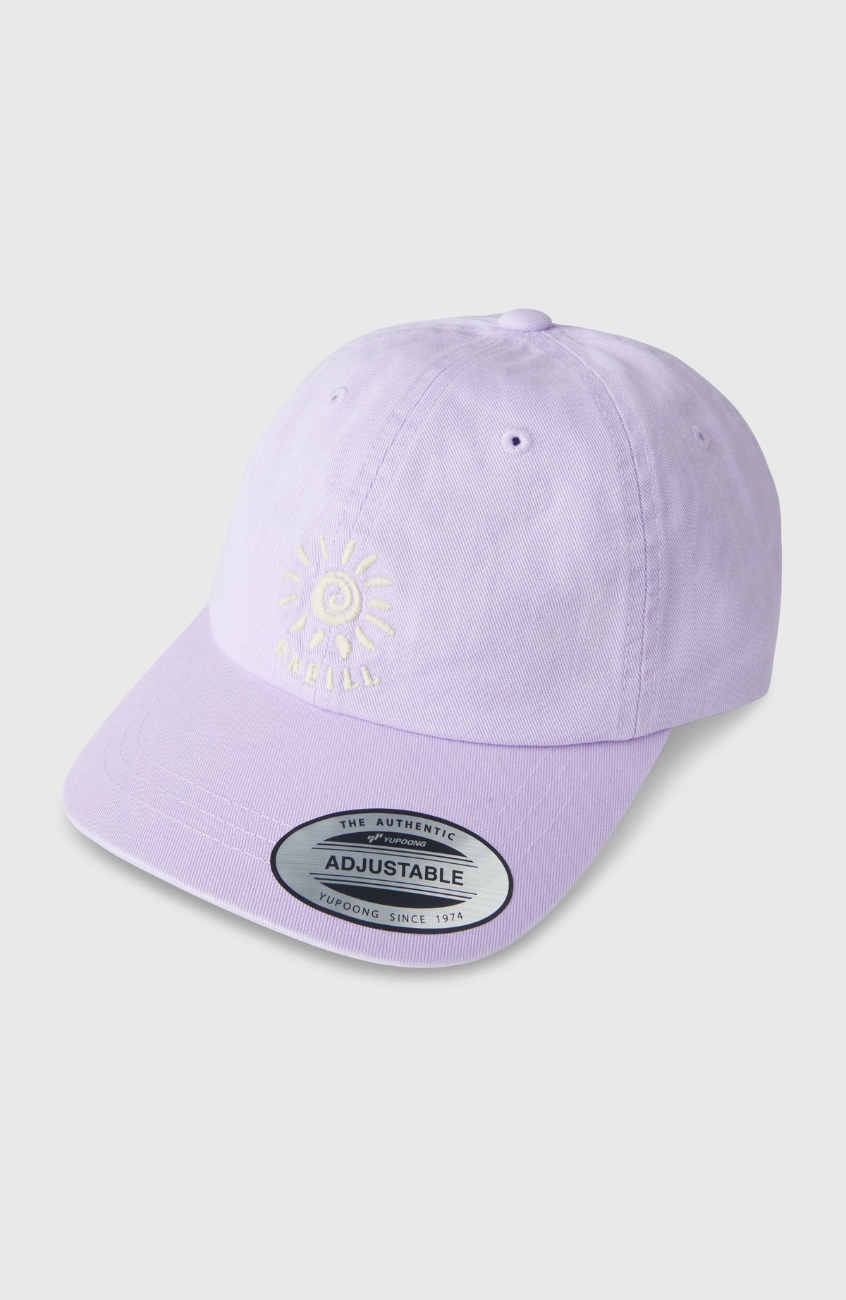 O'Neill Women of the Wave Cap für Damen, lila, freigestellt von schräg vorne mit Stickerei