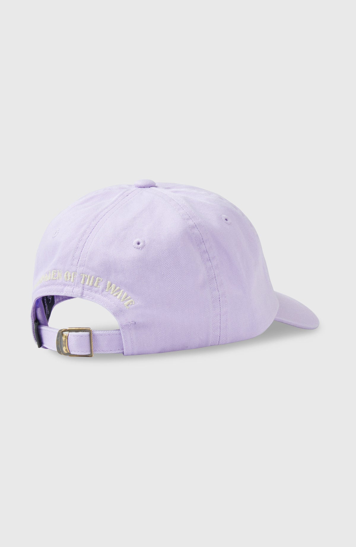 Women of the Wave Cap für Damen, lila, freigestellt von hinten, Verschluss mit Schnalle