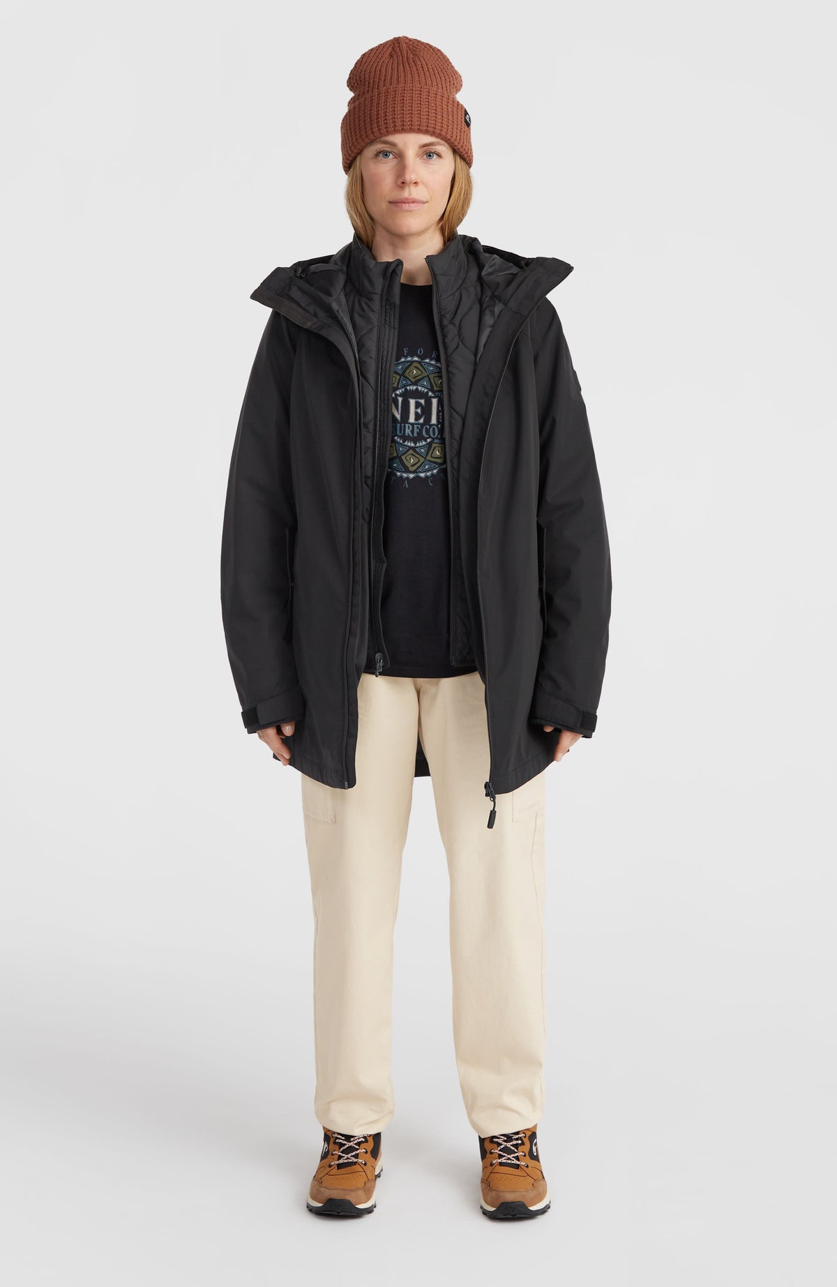 3-in-1 Parka Jacke 10K/10K | Black Out