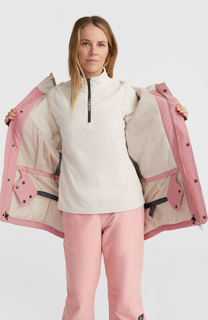 Utility Hybrid-Skijacke | Genuine Pink Colour Block