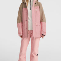 Utility Hybrid-Skijacke | Genuine Pink Colour Block