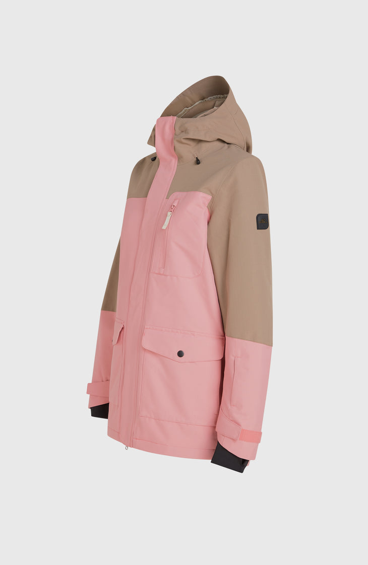 Utility Hybrid-Skijacke | Genuine Pink Colour Block