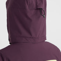 Carbonite Skijacke | Aubergine Colour Block