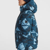 Z.E.N. Puffer Hybrid-Skijacke | Blue Triangle Ikat