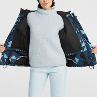 Z.E.N. Puffer Hybrid-Skijacke | Blue Triangle Ikat