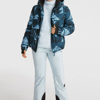 Z.E.N. Puffer Hybrid-Skijacke | Blue Triangle Ikat