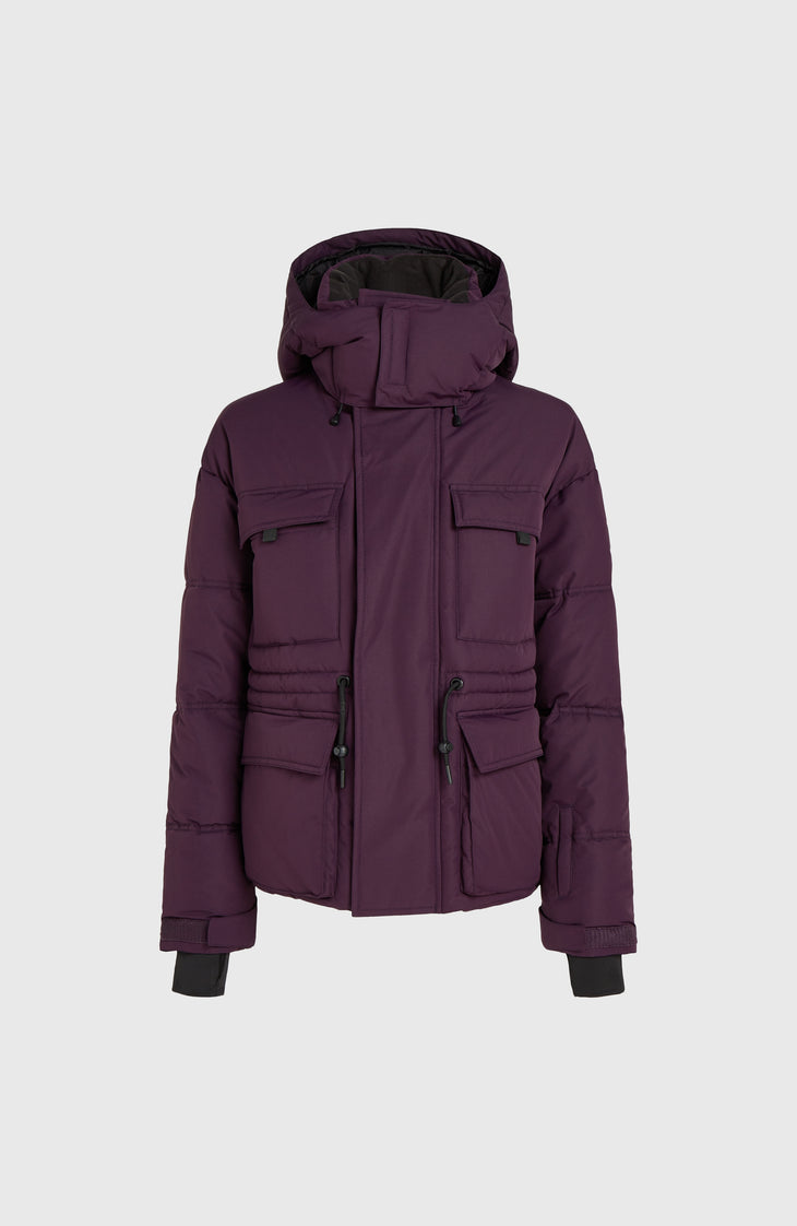 Z.E.N. Hybrid-Skijacke | Aubergine
