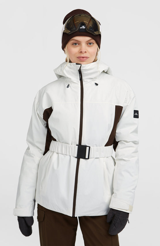 FWC'Cruz Hybrid-Skijacke mit Gürtel | Snow White Colour Block